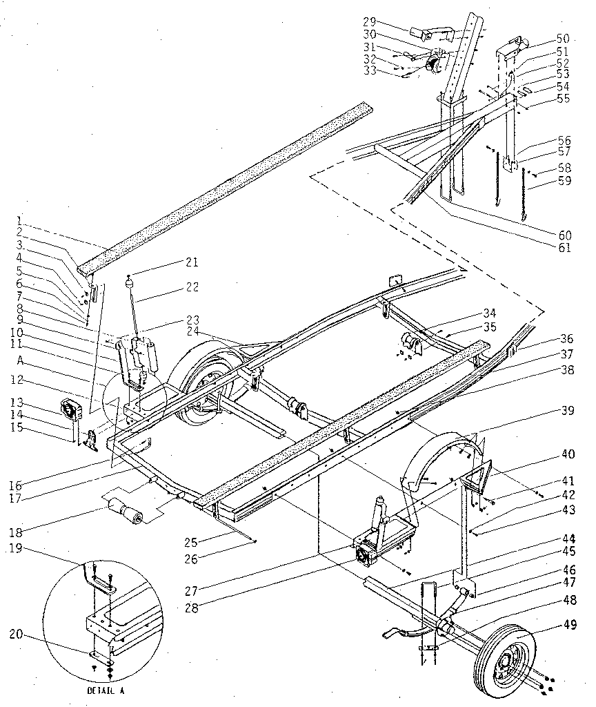 1200 lb boat trailer