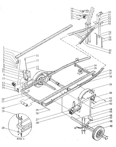 1200 lb boat trailer