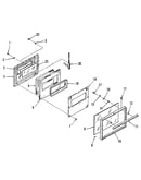 Lower oven door section