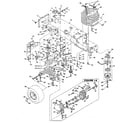 Jacobsen UT33016 fig. 1 frame, transaxle and engine diagram