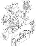 Fig. 1 frame, transaxle and engine