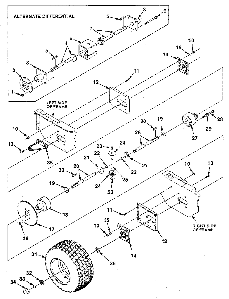 FIG. 6 DIFFERENTIAL AND GEARBOX