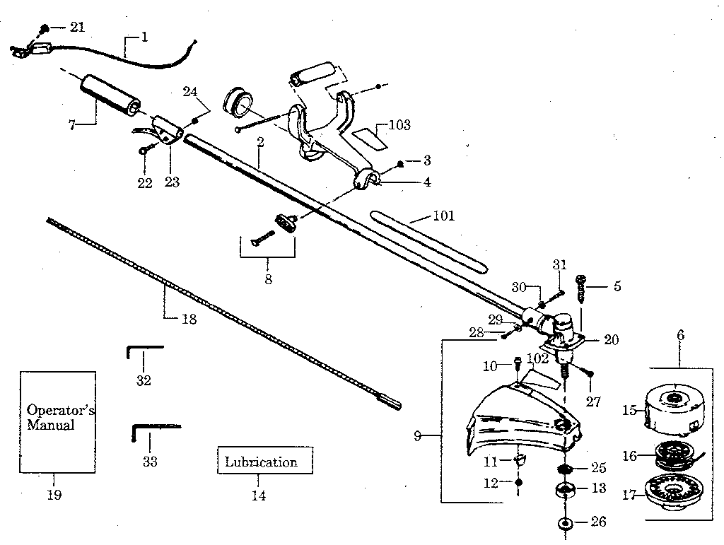 Drive shaft and cutting head