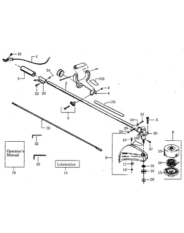 Drive shaft and cutting head