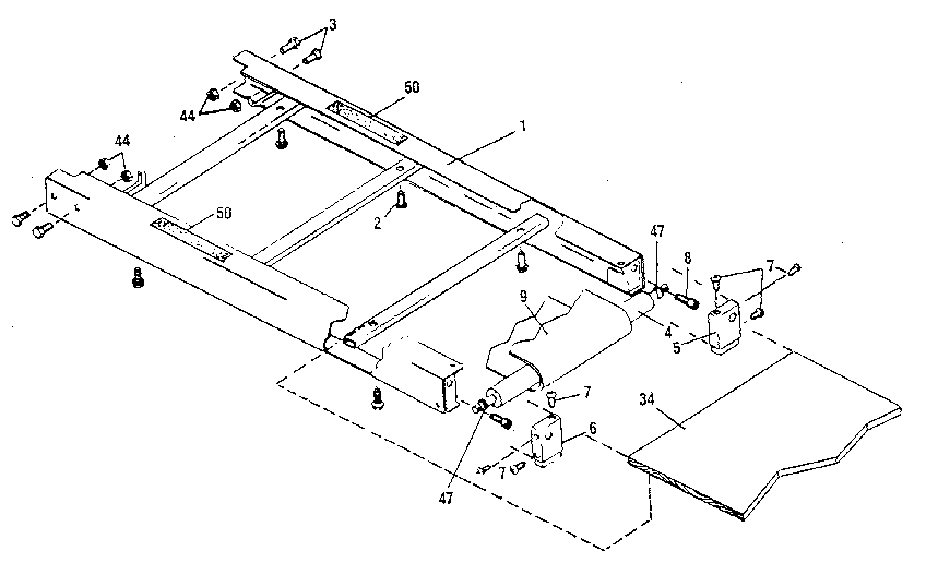 Rear roller assembly