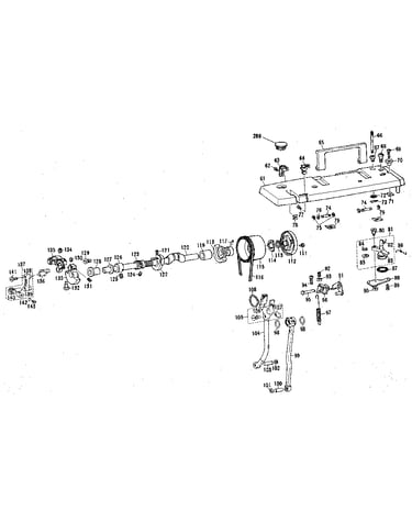 Bobbin winder and crank assembly
