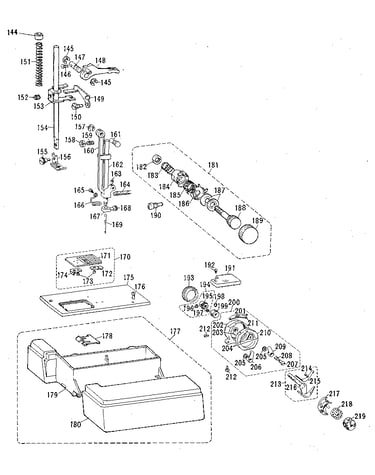 Thread tension and shuttle assembly