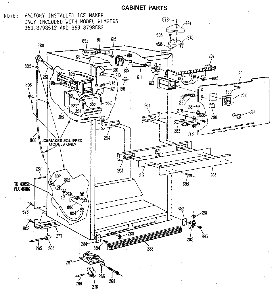 Cabinet parts