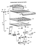 Comparment separator/divider block