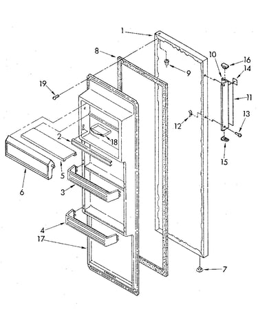 Refrigerator door