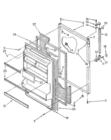Refrigerator door