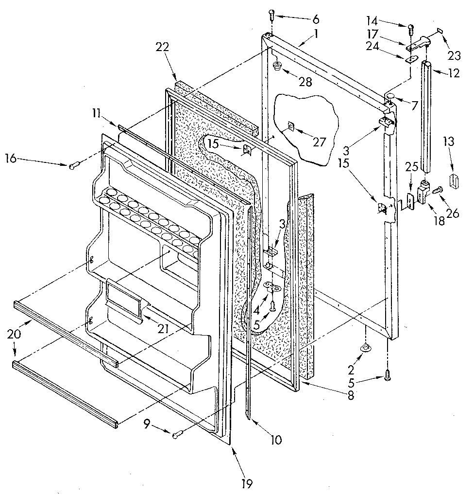 Refrigerator door