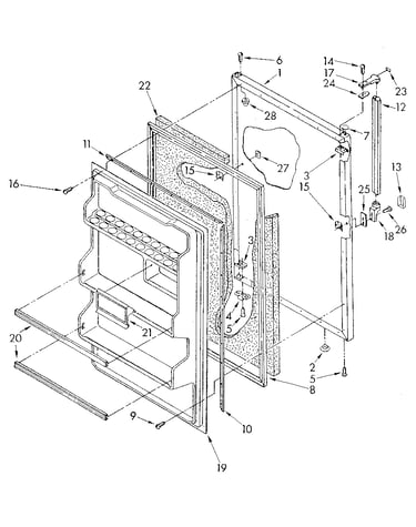 Refrigerator door
