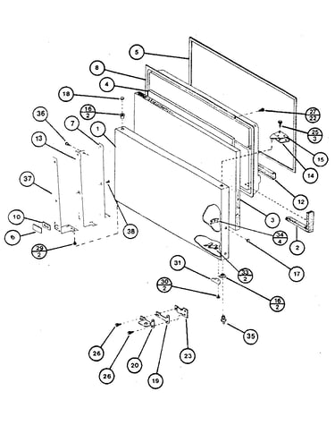 Freezer door