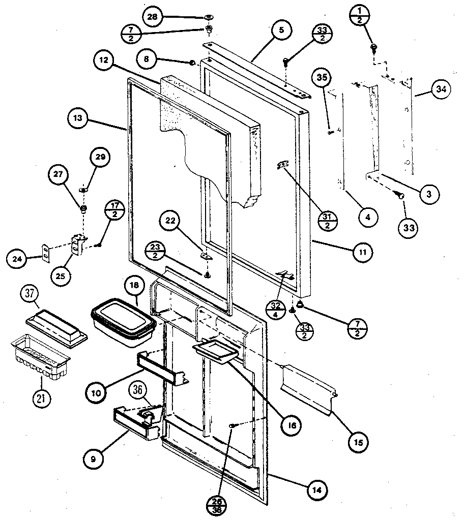 REFRIGERATOR DOOR