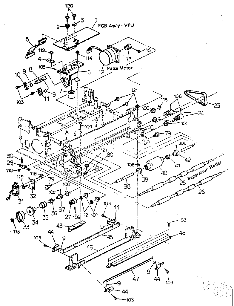 ADF, SCANNER UNIT MODEL 3530D