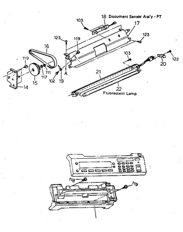 Adf, scanner unit model 3530d
