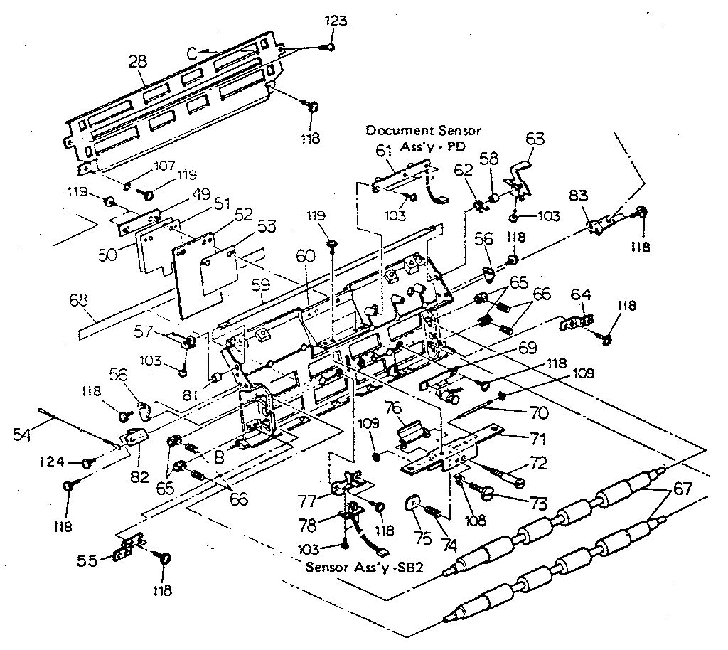 ADF, SCANNER UNIT MODEL 3530D