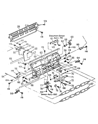 Adf, scanner unit model 3530d