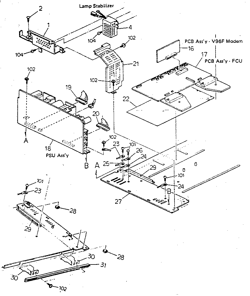 CARD CAGE MODEL 3530D