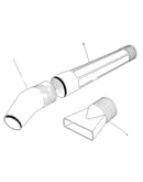 Blower tube assembly