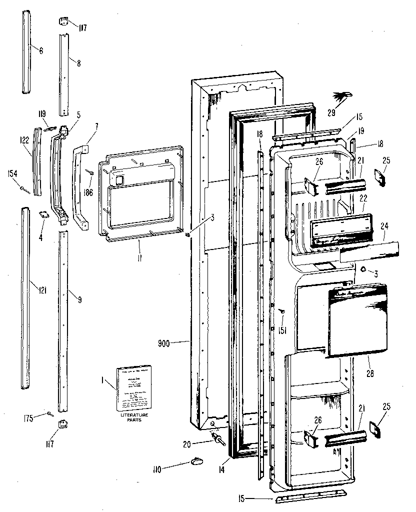 Freezer door
