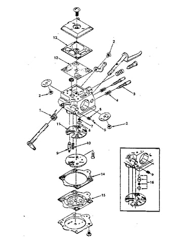 Carburetor hdc-65 a-94649-a (walbro)