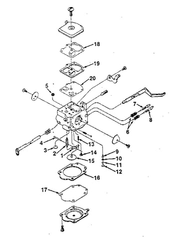 Carburetor c2s-h5 a-96481 (zama)