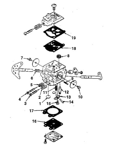 Carburetor a-95636-a (walbro #wt-6)