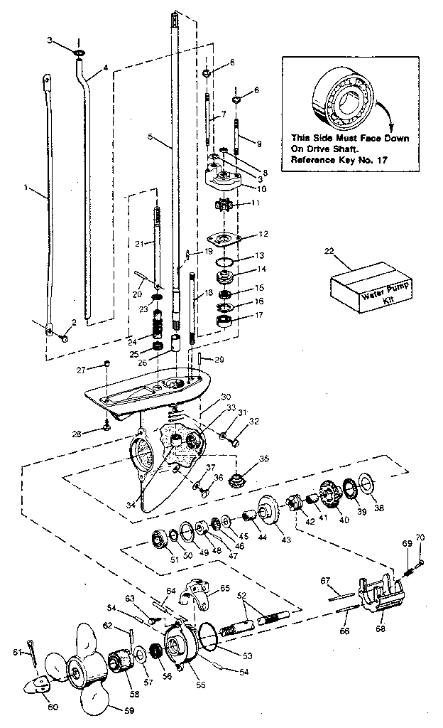 Gear housing assembly