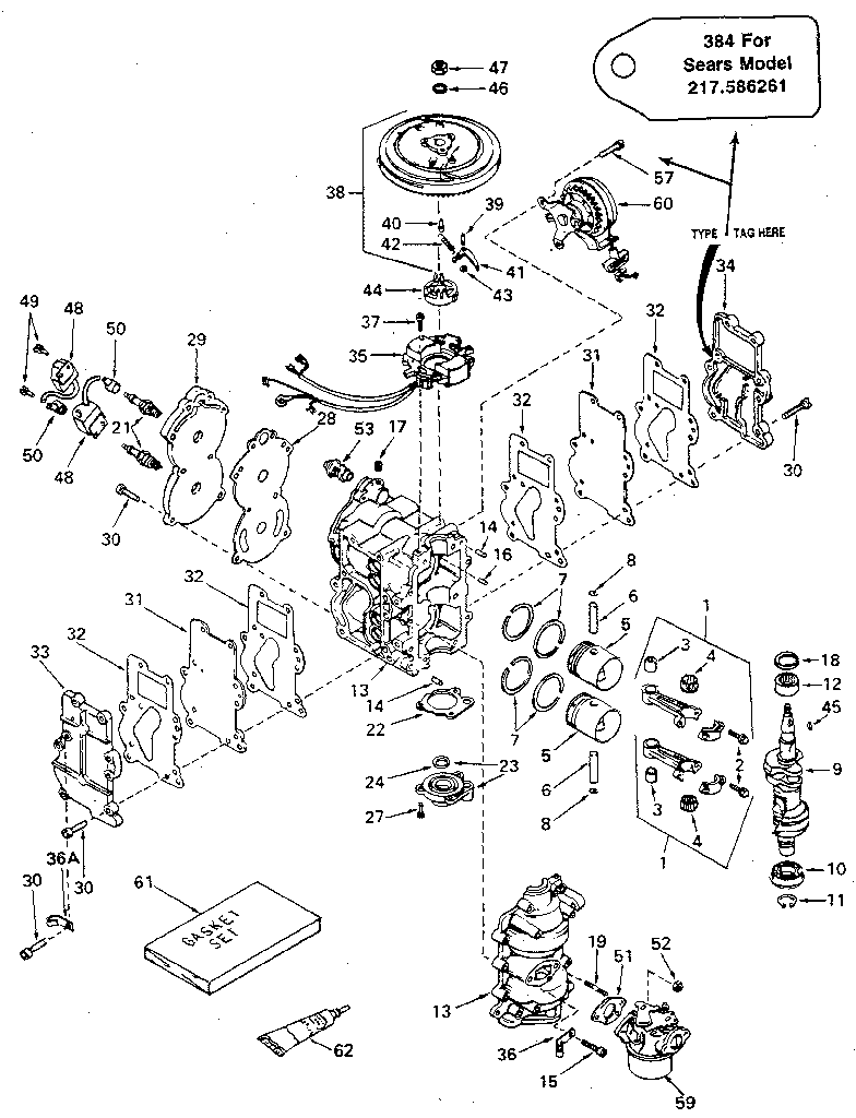 Engine type 384b