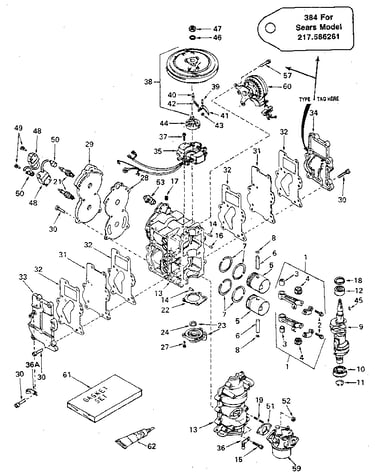 Engine type 384b