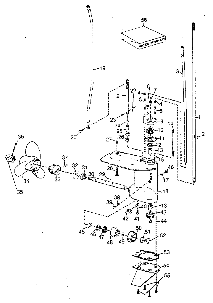 Gear housing assembly