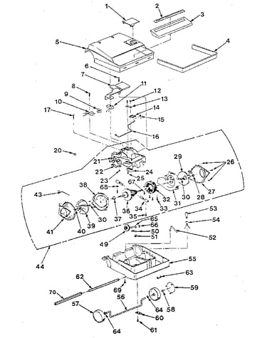 Nozzle and motor assembly