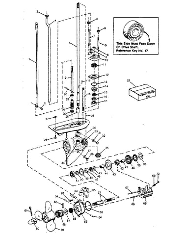Gear housing assembly