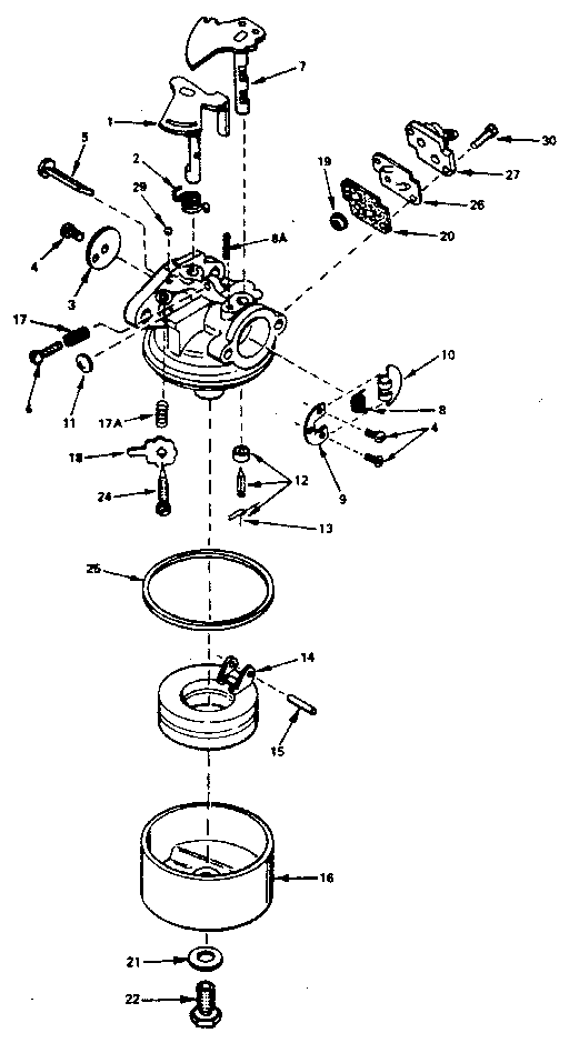 Carburetor no. 632056a