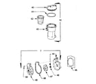 Sears 1674305890 pump, hair, and lint pot assemblies diagram