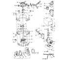 Sears 167410190 replacement parts diagram