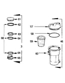 Hair and lint pot/fillport complete assembly