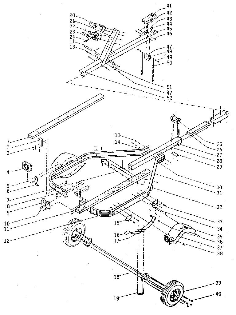 600 lb. boat trailer