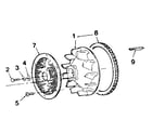 Craftsman 73910896B blower wheel with screen diagram