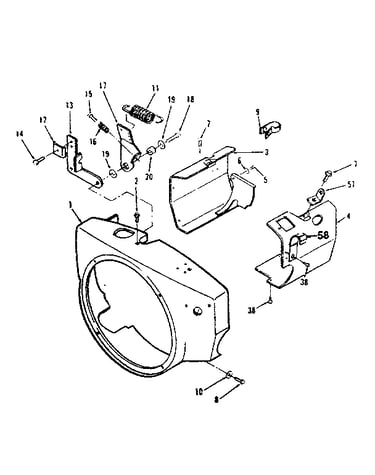 Blower housing and governor