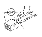 Craftsman 73910896B wiring harness (4 leads) diagram