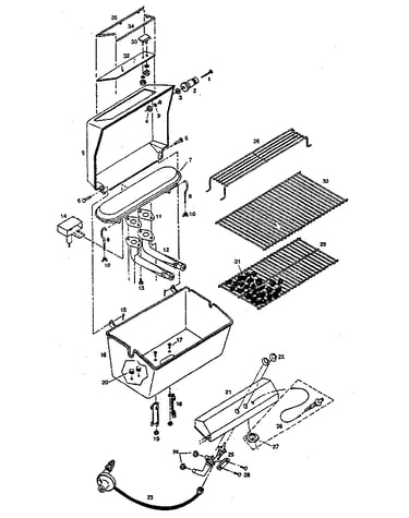 Grill, burner