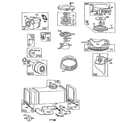 Briggs & Stratton 256700 TO 256799 (0016 - 0016) rewind starter and fuel tank assembly diagram