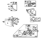 Briggs & Stratton 100700 TO 100799 (0101 - 0101) starter assembly diagram