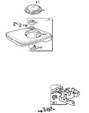 Carburetor control plate and fuel tank