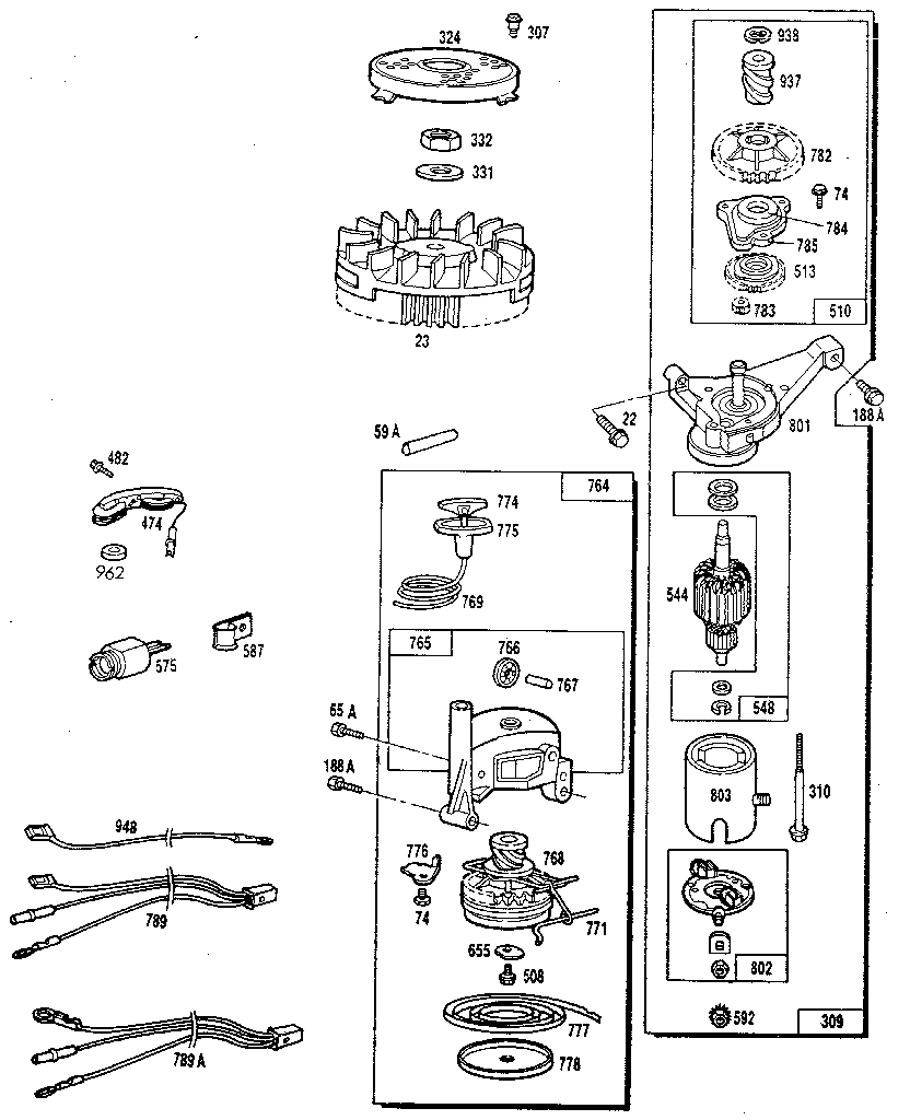 Motor starter assembly