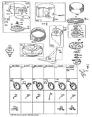 Rewind starter assembly and stator chart
