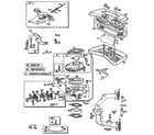 Briggs & Stratton 400700 TO 400799 (1200 - 1200) carburetor and air cleaner assembly diagram